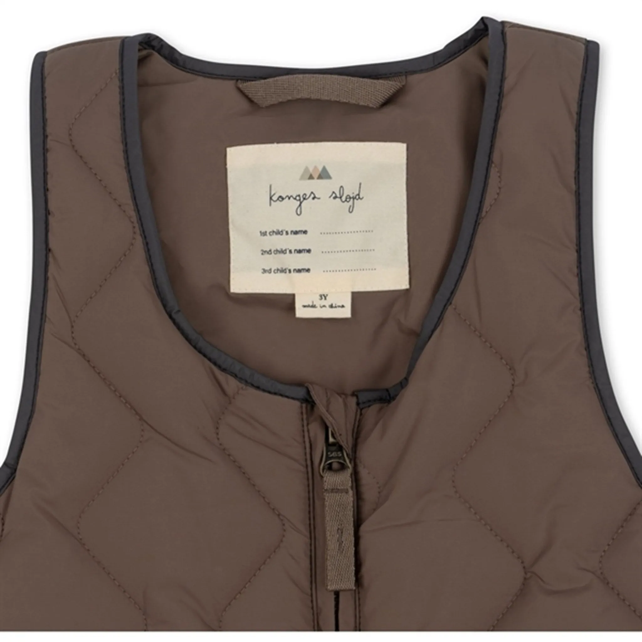 Floral-Pattern Embroidered-Detail Konges Sl?jd Walnut Pace Overalls