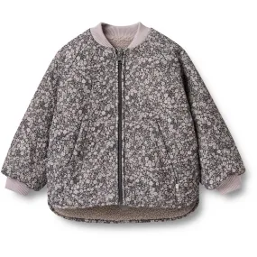 Beaded-Sleeve Versatile everyday shirt Wheat Black Sea Flowers Reversible Thermo Jacket Lake