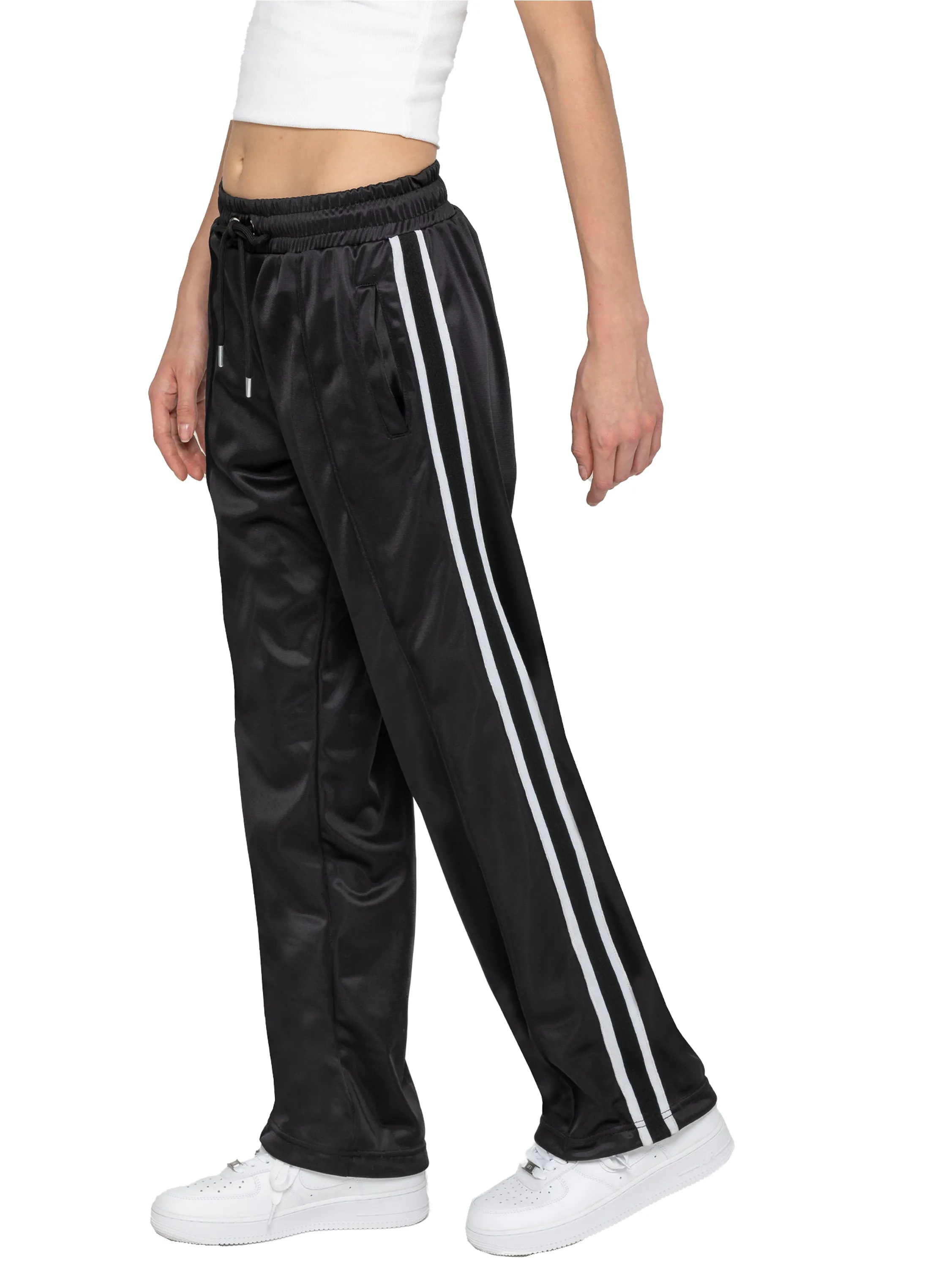 Enzo | Womens Striped Trousers Comfortable apparel