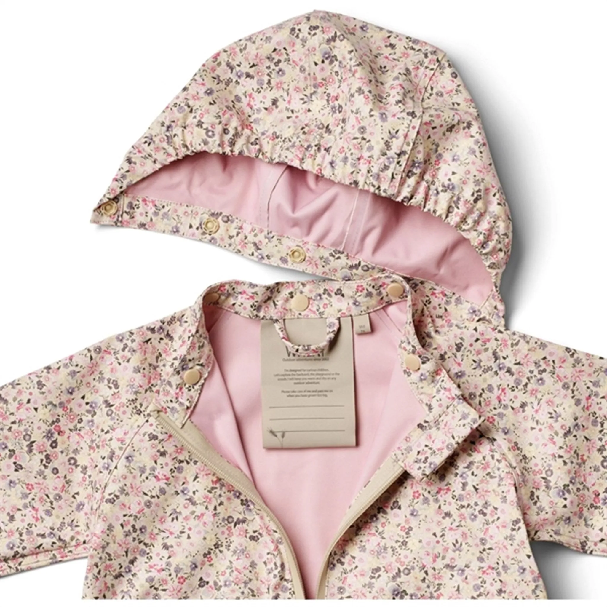 Wheat Rainsuit Mika Clam Multi Flowers Weather Gear