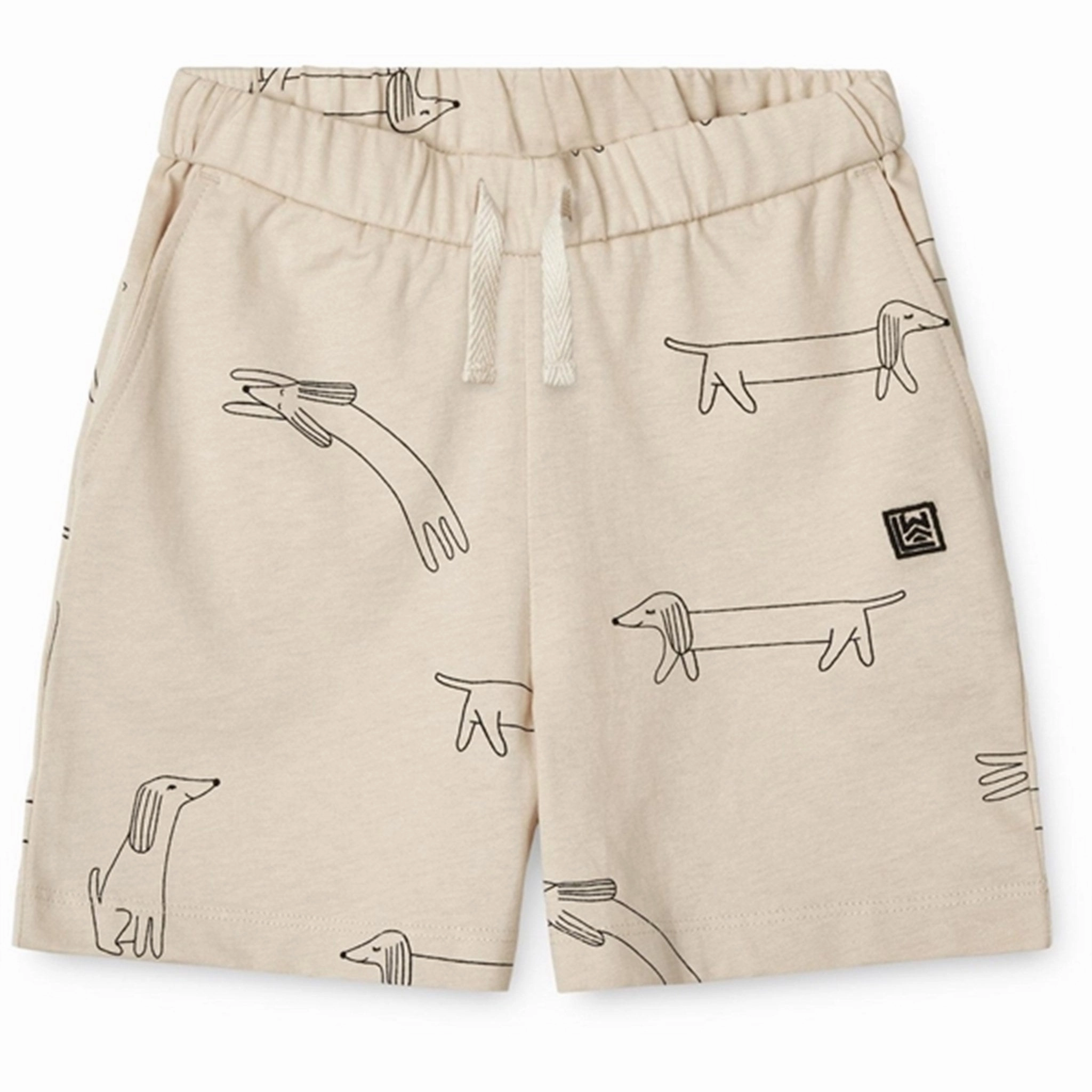 Tagless label Crisp Texture Liewood Dogs/Sandy Bako Printed Shorts