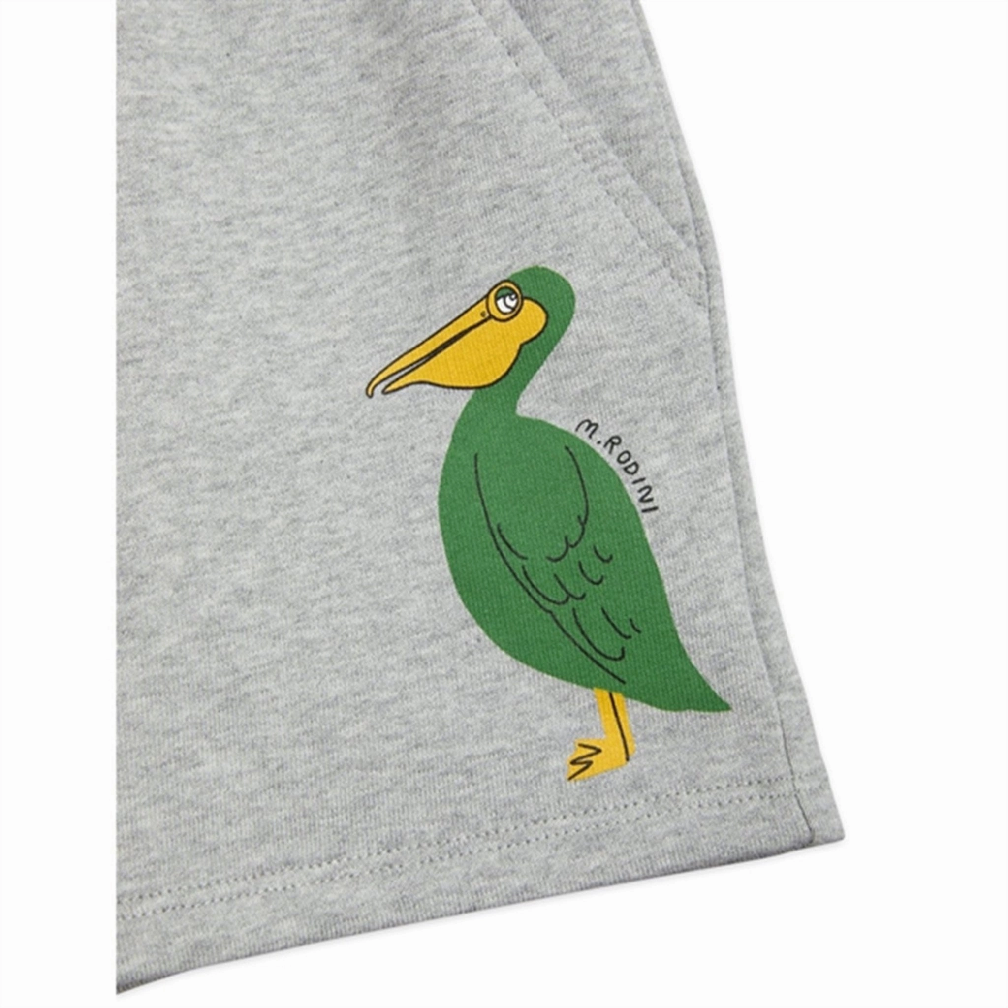 date night look Mini Rodini Pelican Sweatshorts Grey Melange