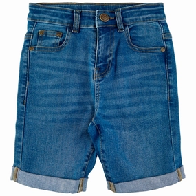 Shock Dispersing Architecture THE NEW Light Blue Wash Une Denim Shorts