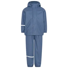 Celavi Rain Set w. Fleece China Blue Weather Proofed Outdoor Look