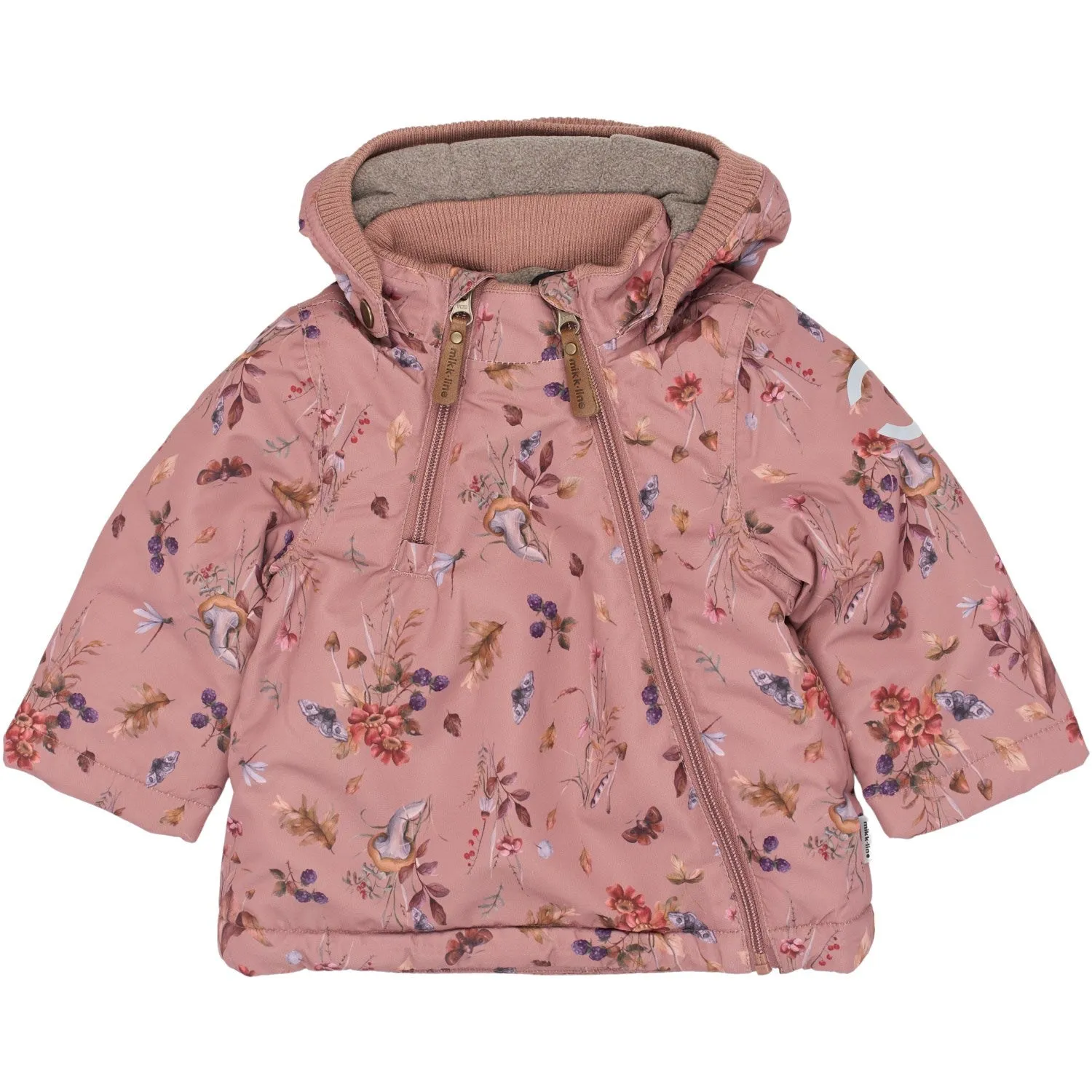 Mikk-Line Burlwood Polyester Baby Jacket AOP Generosity