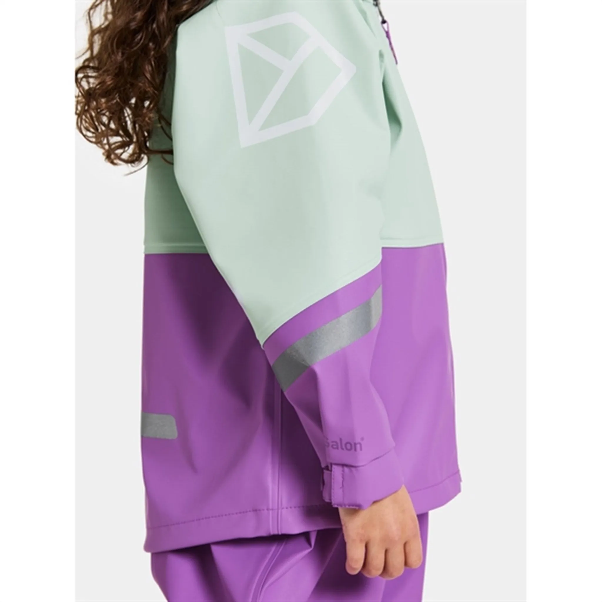 Mud Friendly Didriksons Pale Mint Waterman Kids Rainwear