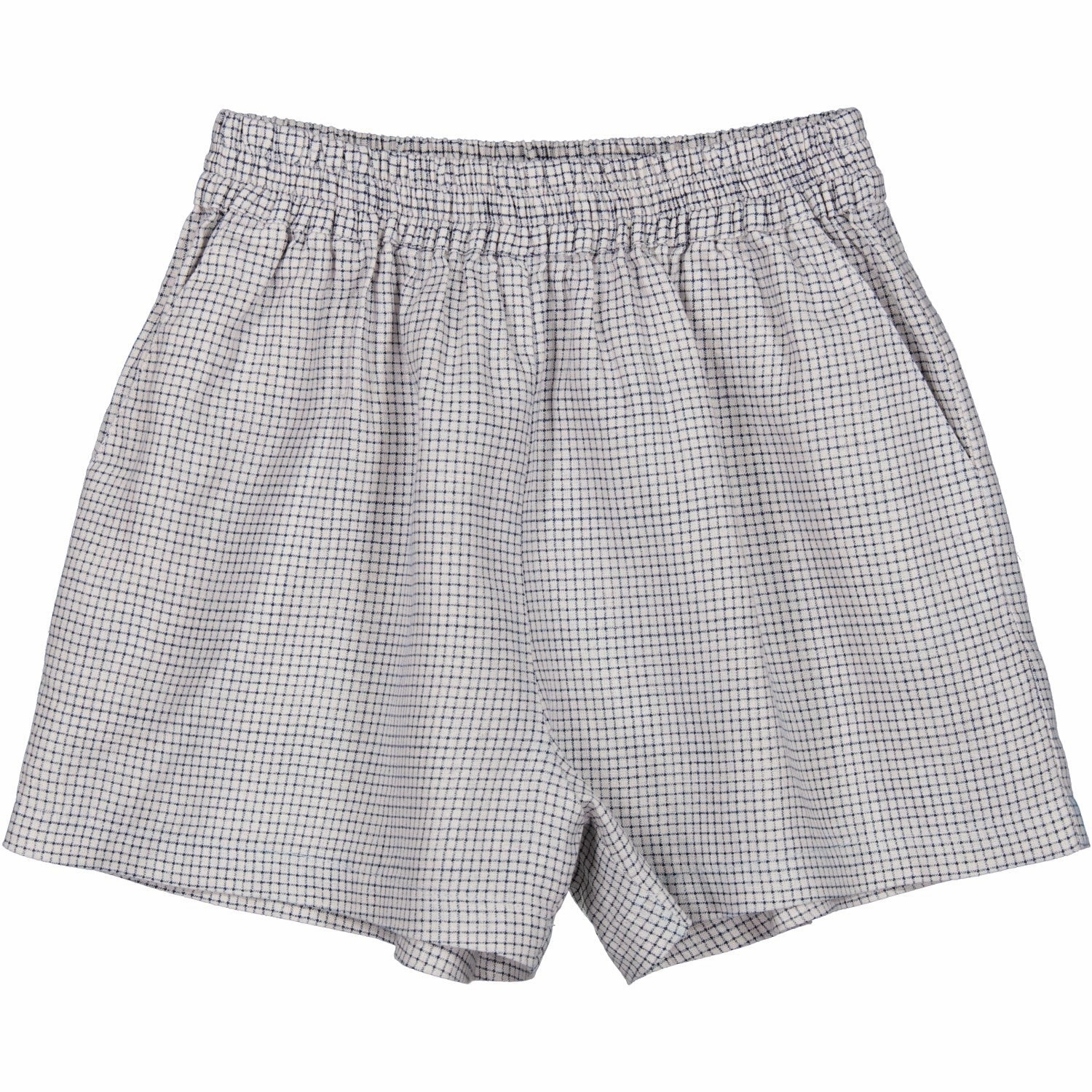 Rubberized Waist Grip MarMar Linen Mini Check Pina Shorts