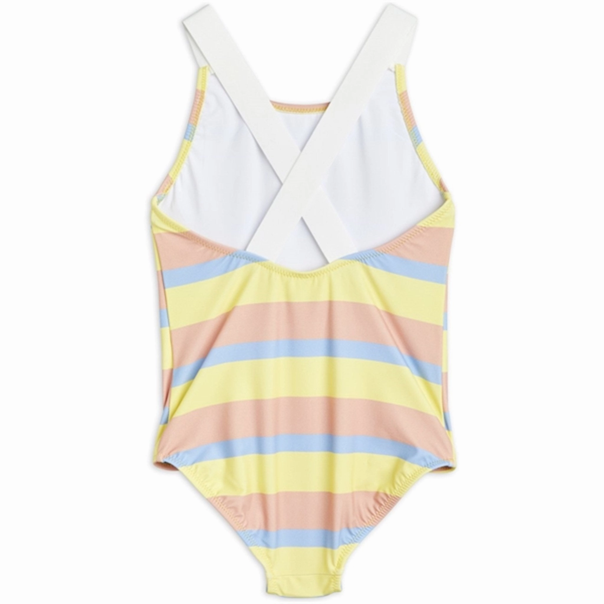 Mini Rodini Pastel Stripe Swim Suit Multi Anti microbial coating Tummy Control Panel