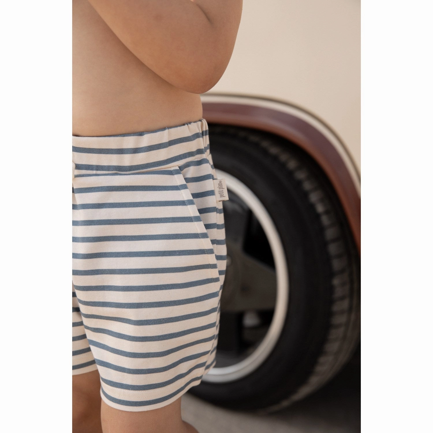 Petit Piao Blue Mirage Shorts Sum Printed Water Resistant Finish swimming suit alternative