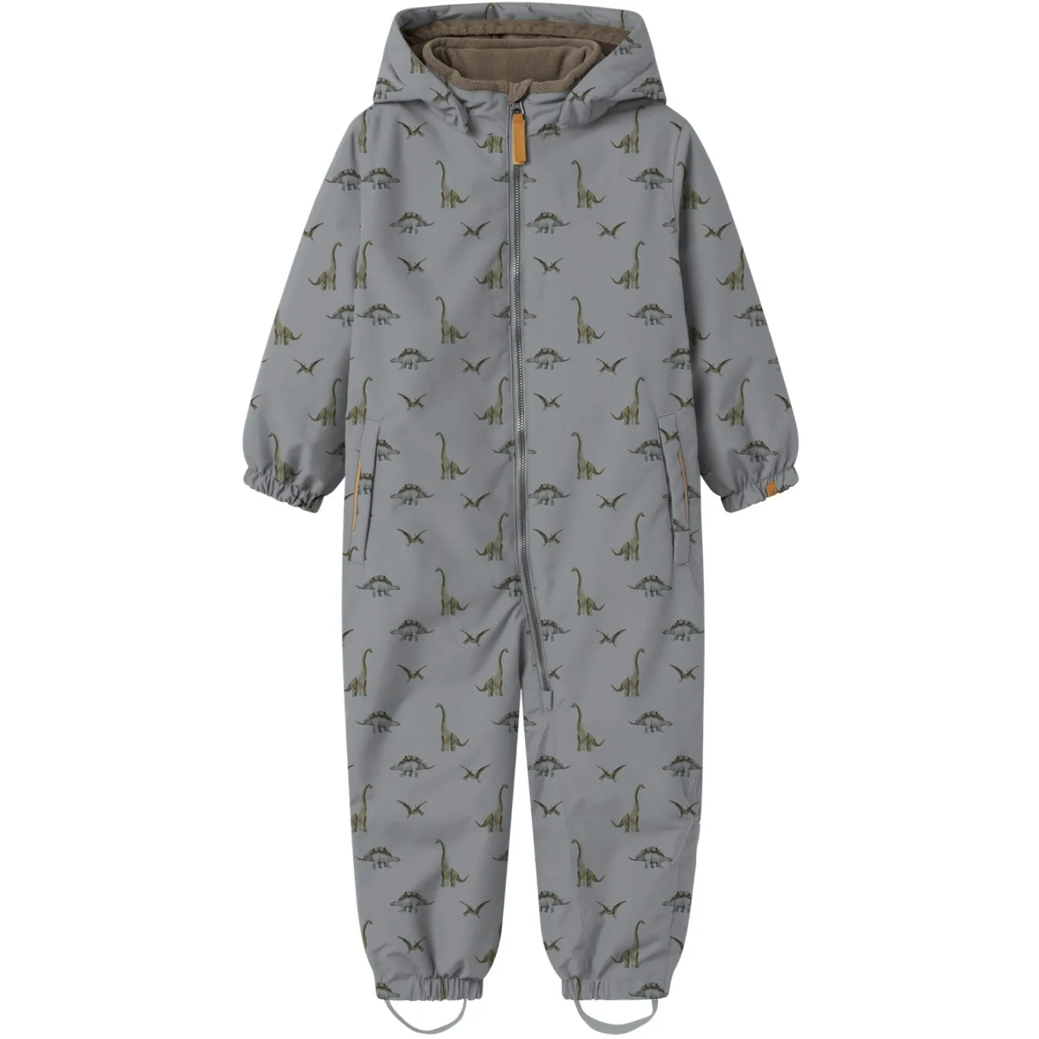 Lil'Atelier Ultimate Grey Dino Nmnlasnow10 Suit Aop 1Fo Lil Quick-Dry