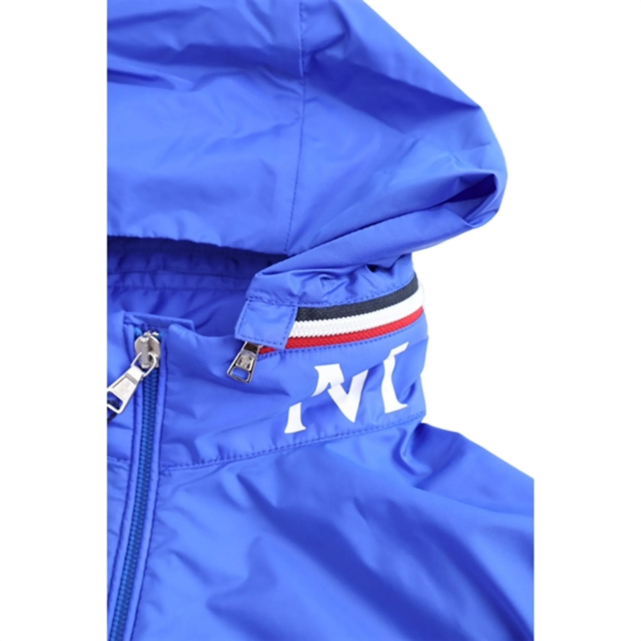 Moncler Aidrian Jacket Cobalt Blue Embroidered