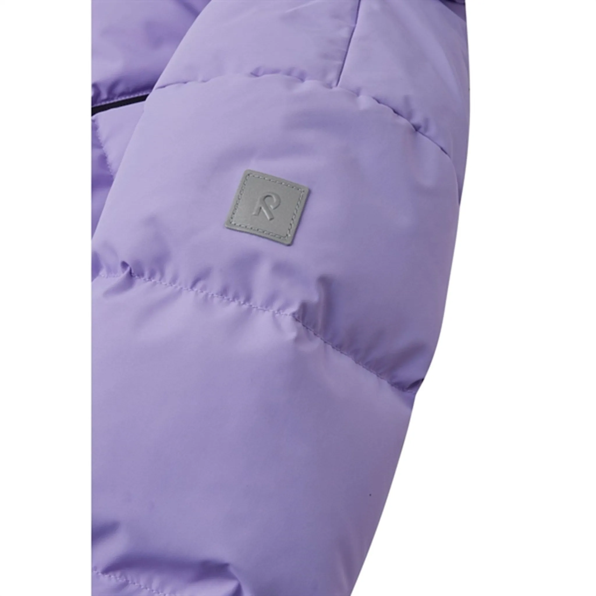 Contrast-Lining Puff-Sleeve Reima Down Jacket Paimio Lilac amethyst