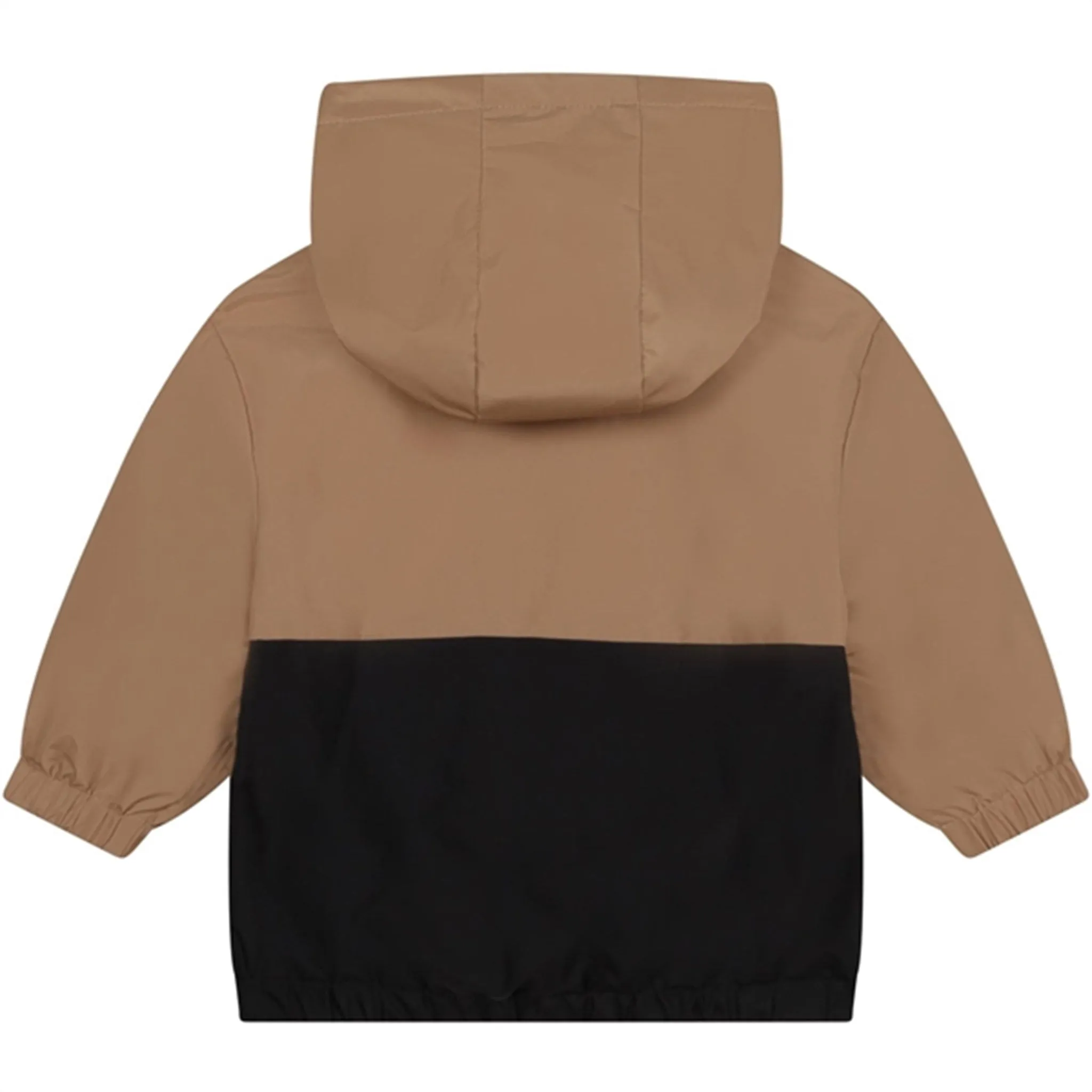 Hugo Boss Baby Hooded Windbreaker Black Sleek Outerwear middle aged people