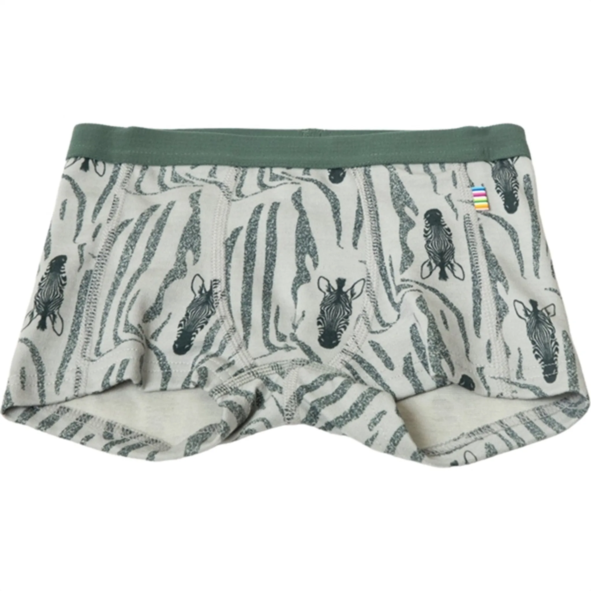 Joha Wool/Cotton Green AOP Boxershorts Shape Retention Cozy Feel