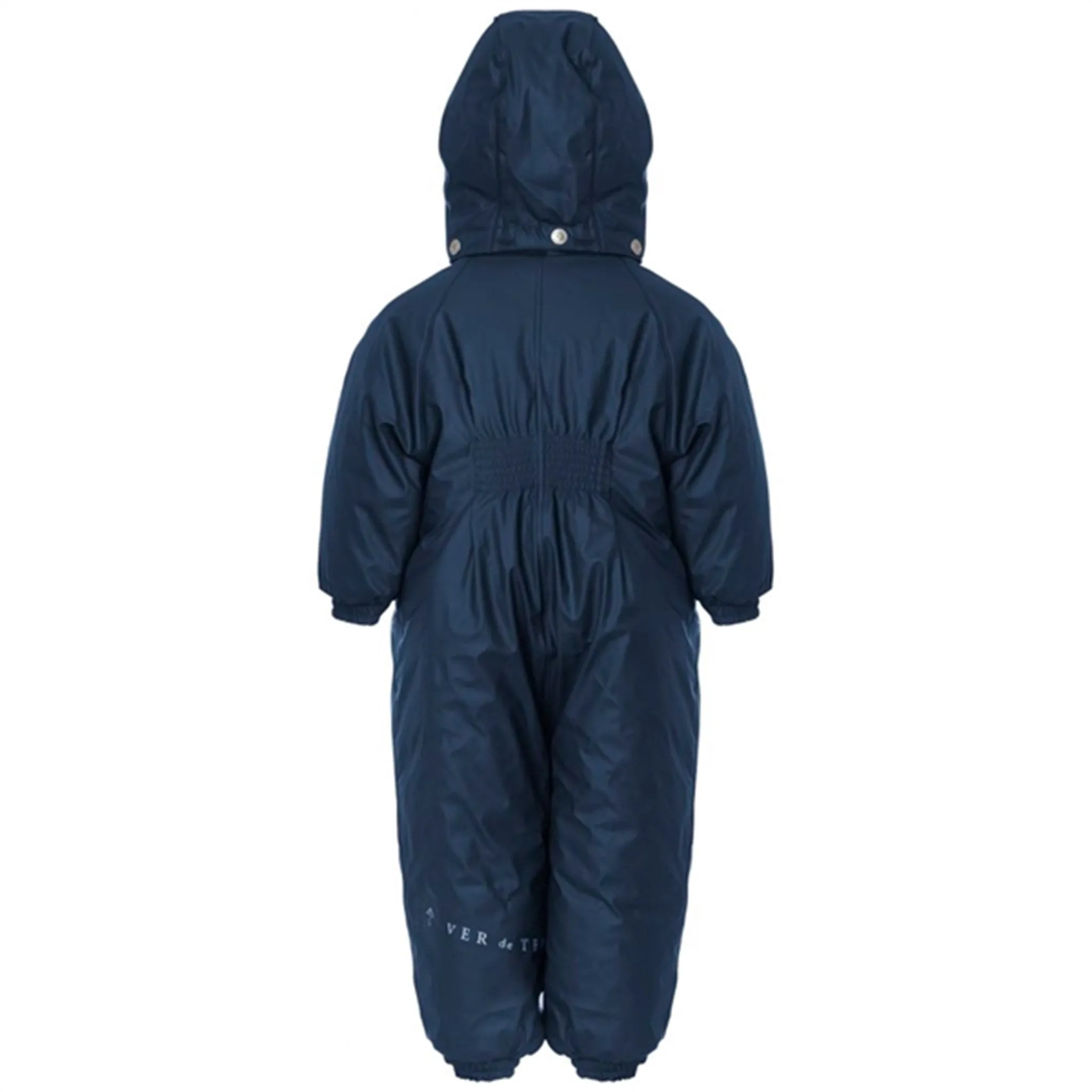 Color-Blocked Maximalist-Trend Ver de Terre Gummi Flyverdragt Navy