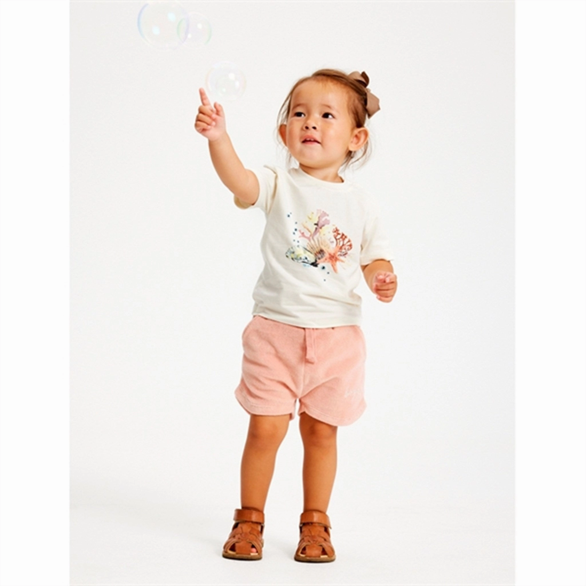 Semi-formal warm weather THE NEW Siblings Peach Beige Gertrud Terry Shorts