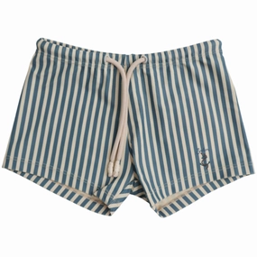 Konges Sl?jd Sailor Stripe Aster Swim Pants Grs High Neck Cut