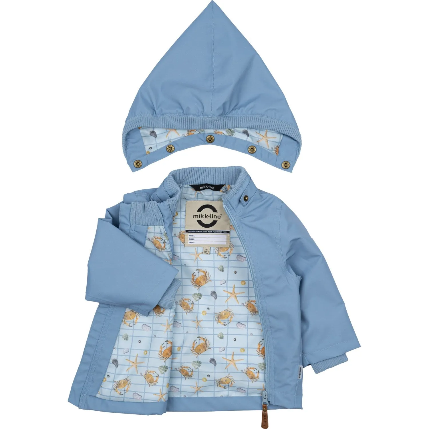 Mikk-Line Faded Denim Polyester Baby Jacket musicians