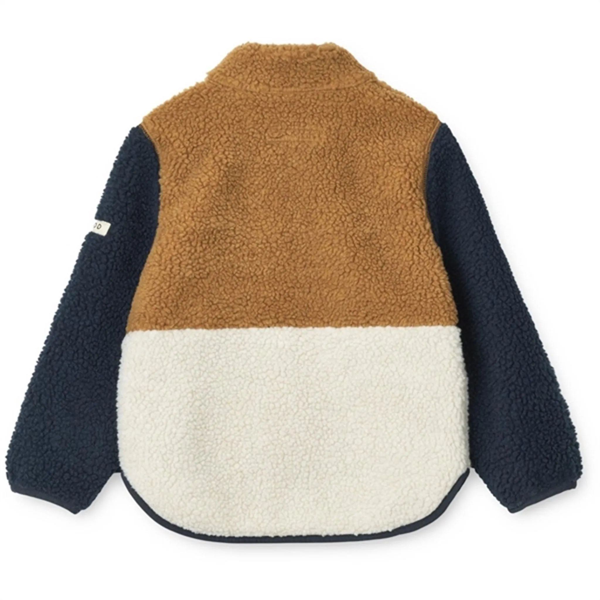 Button Snap Conversion Liewood Nolan Pile Jacket Midnight Navy Multi Mix