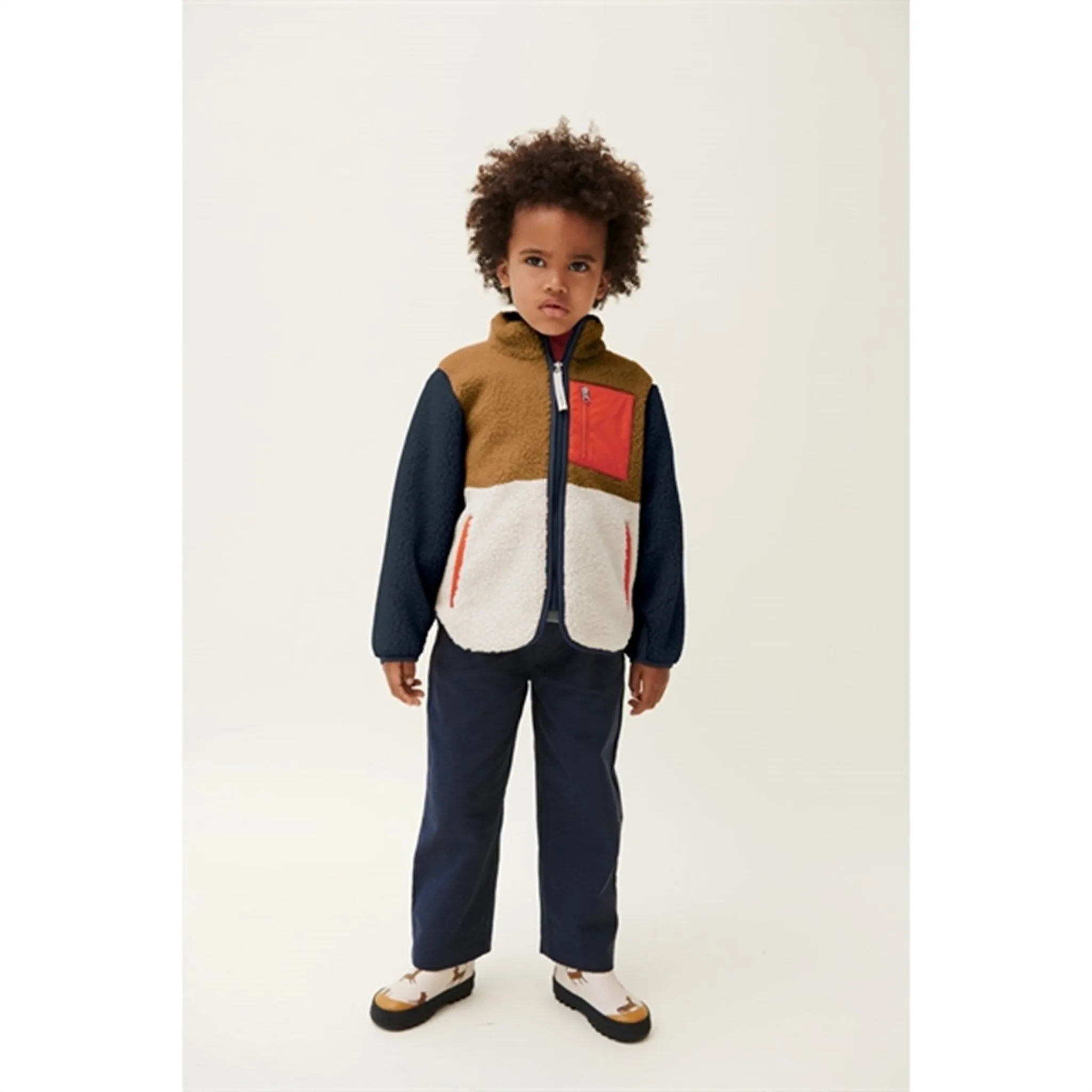 Planner Bill Liewood Nolan Pile Jacket Midnight Navy Multi Mix