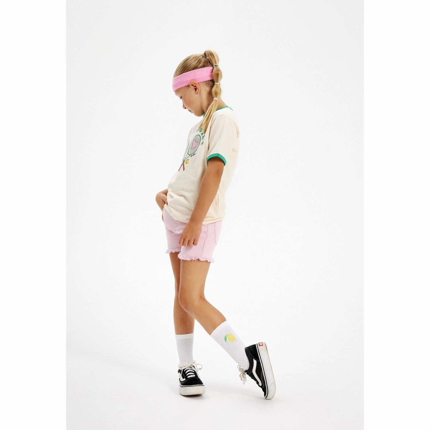 yoga clothes The New Pink Nectar Agnes Denim Shorts