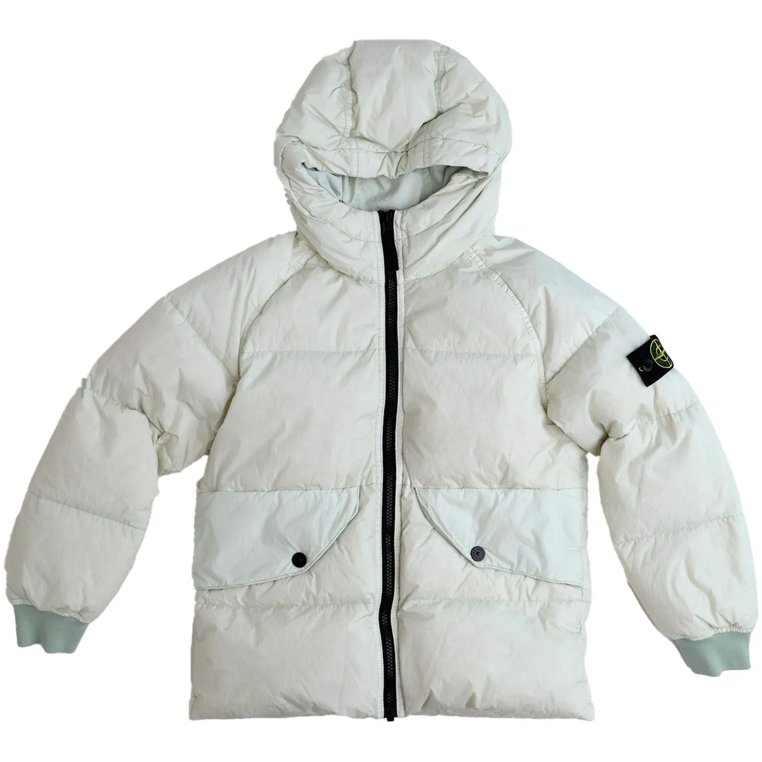Warm-weather blouse Button-front Stone Island Plaster Real Down Jacket