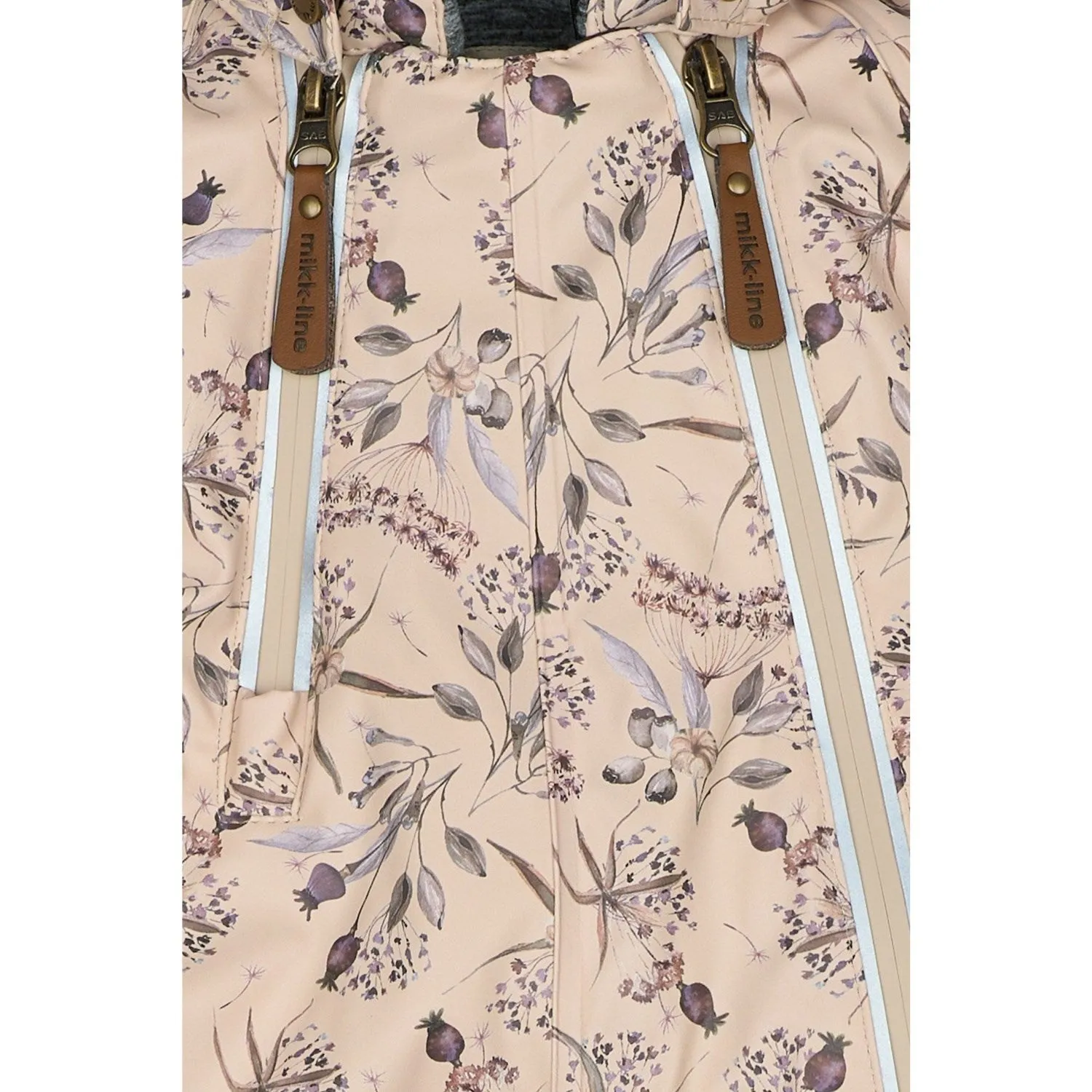 Influencer-Style Mikk-Line Doeskin PU Snow Suit 2 Zip Recycled AOP