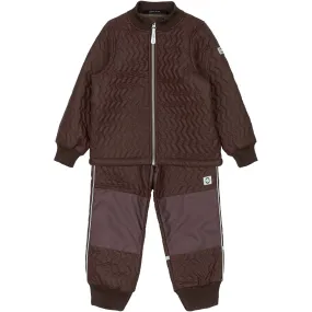 Mikk-Line French Roast Duvet Set W. Fleece Smocked-Detail Elegant semi-formal top