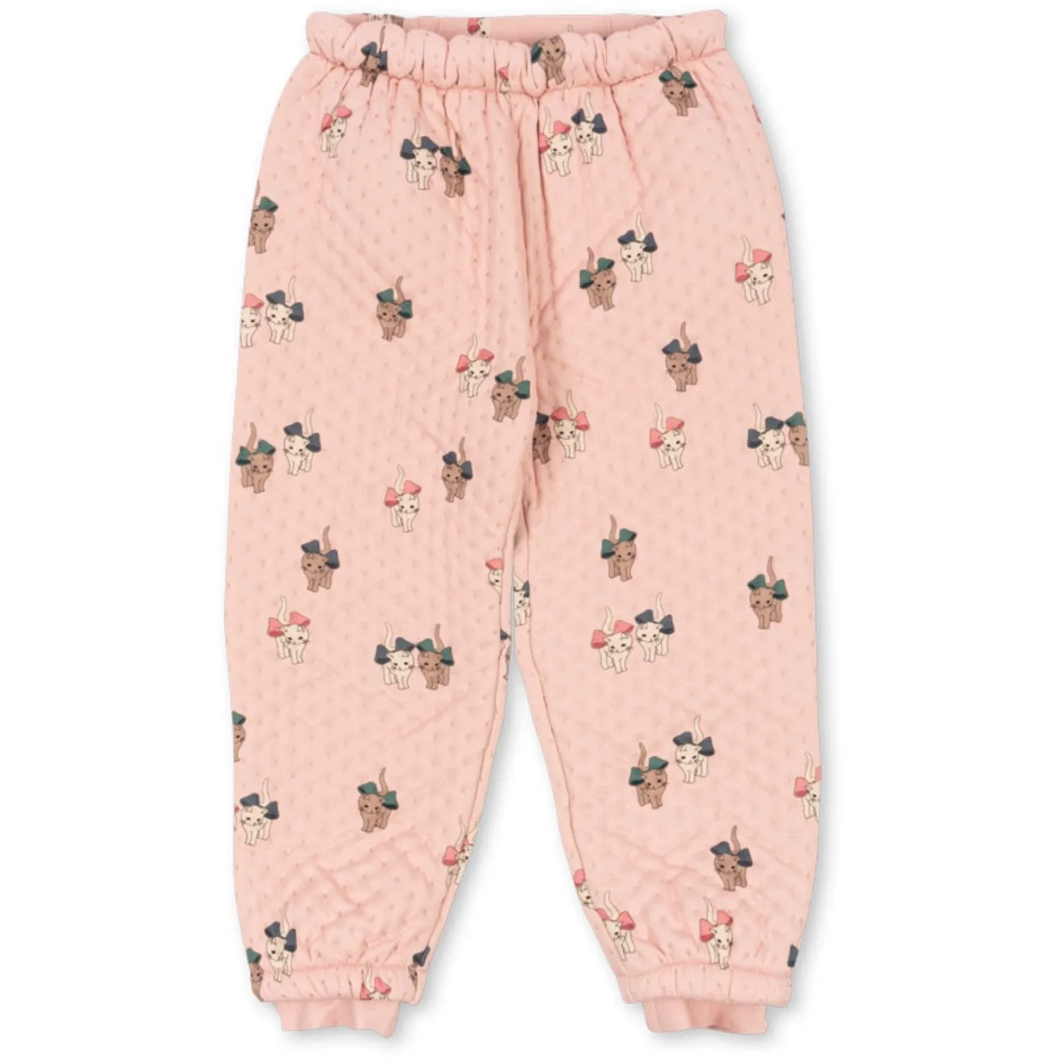 Konges Sl?jd Bow Kitty Pink Thermo Pants Grs animal-print Stretch-Recovery
