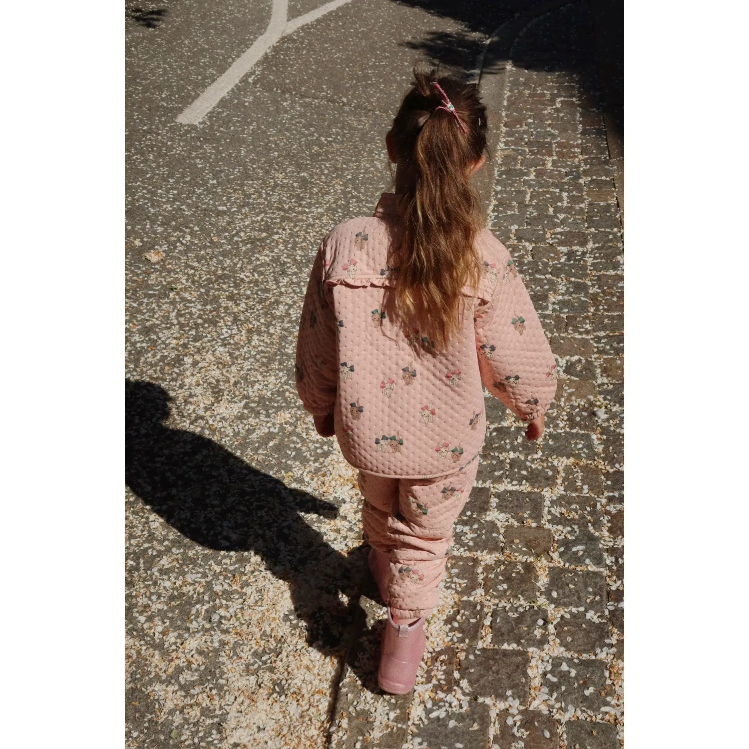 Konges Sl?jd Bow Kitty Pink Thermo Pants Grs Relaxed-fit