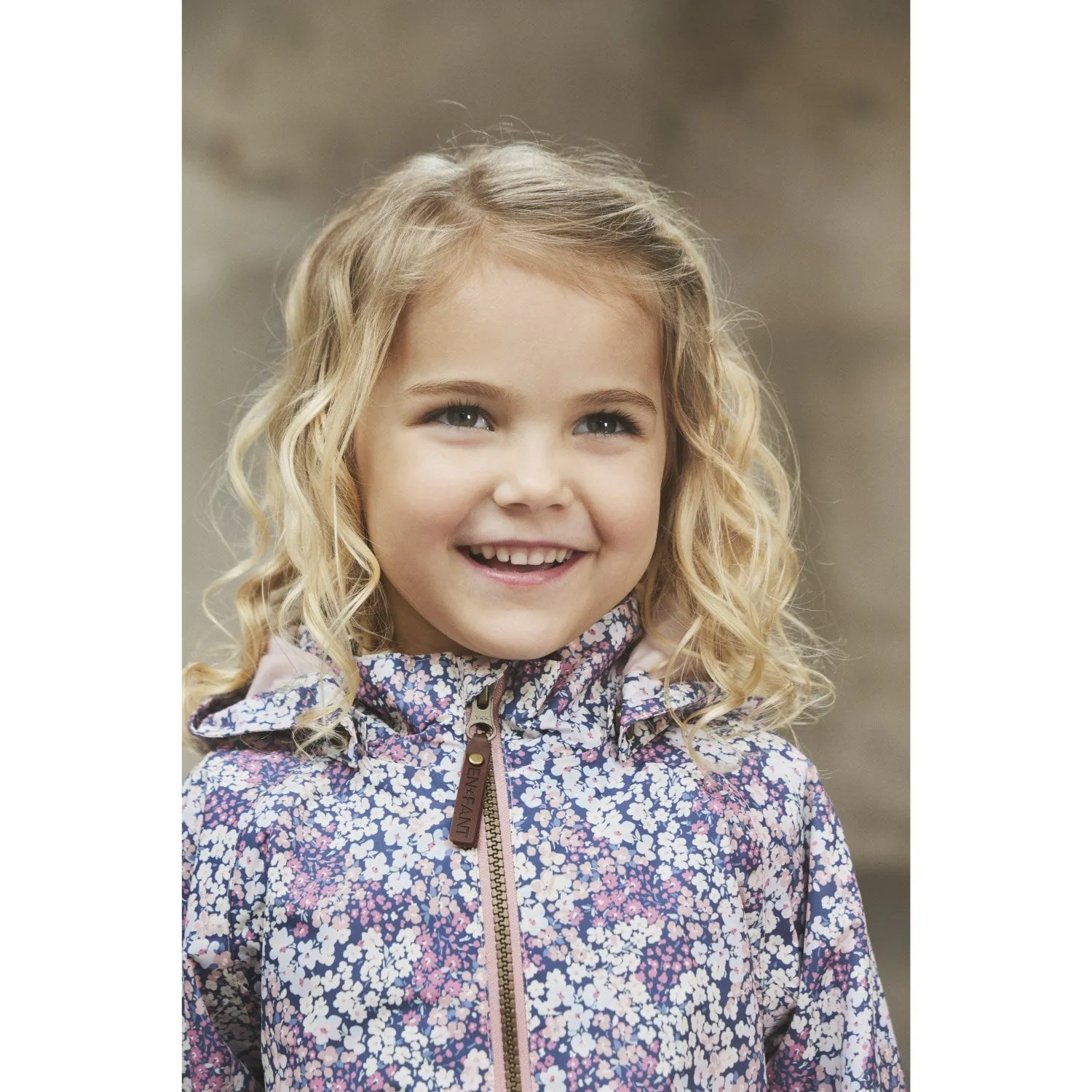 En Fant Bridal Rose Jacket Shaped, AOP Rain Ready BreathableTechnology