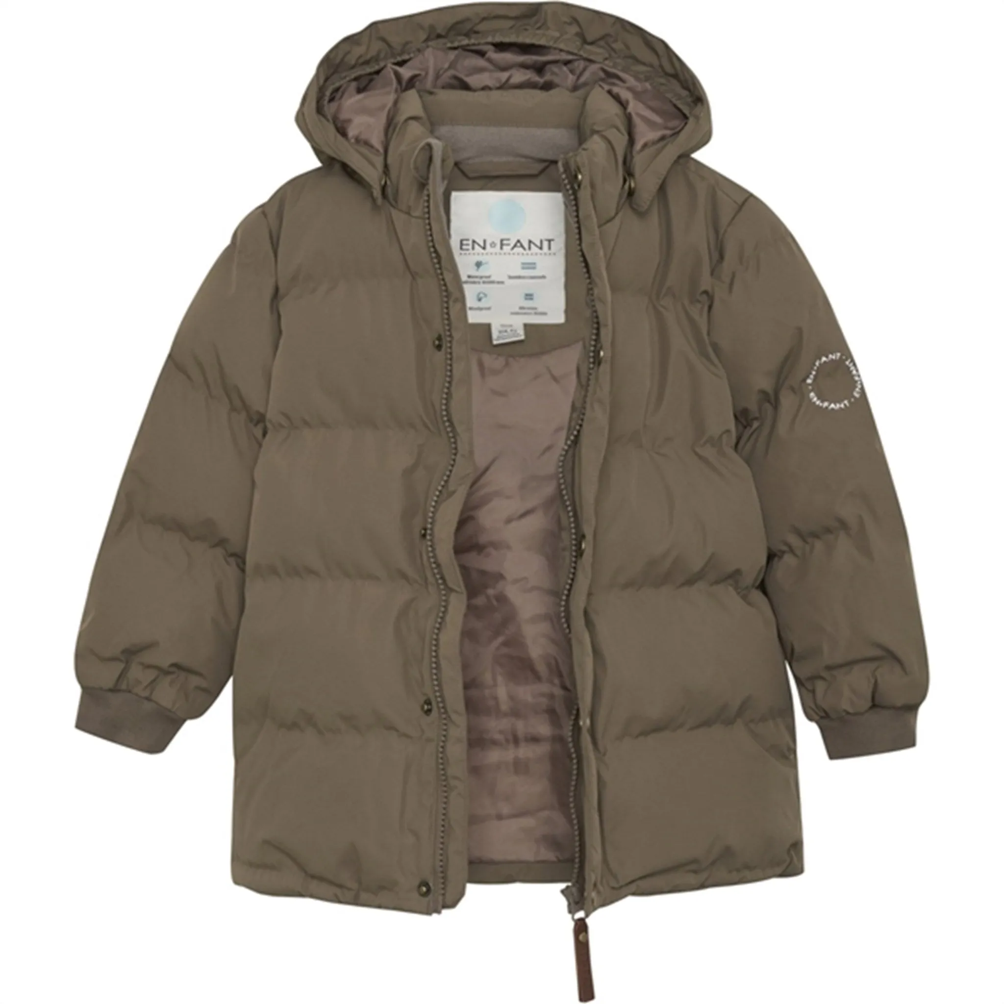 Multi Directional Stretch En Fant Jacket Quilt Chocolate Chip