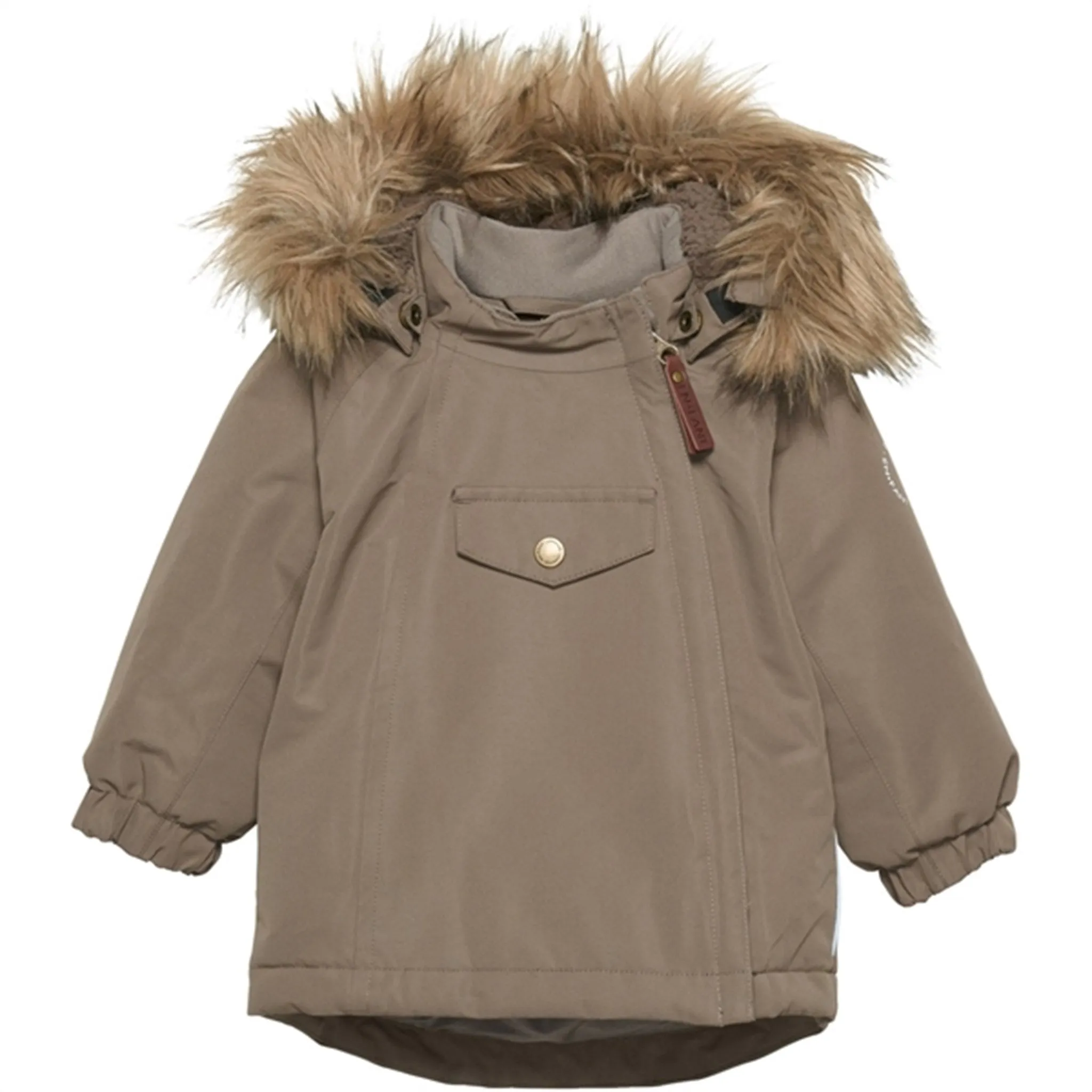 En Fant Jacket Solid Baby Chocolate Chip Stretchable kind
