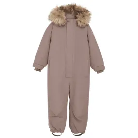 En Fant Pine Bark Snowsuit m. Fake fur Matte-Lining