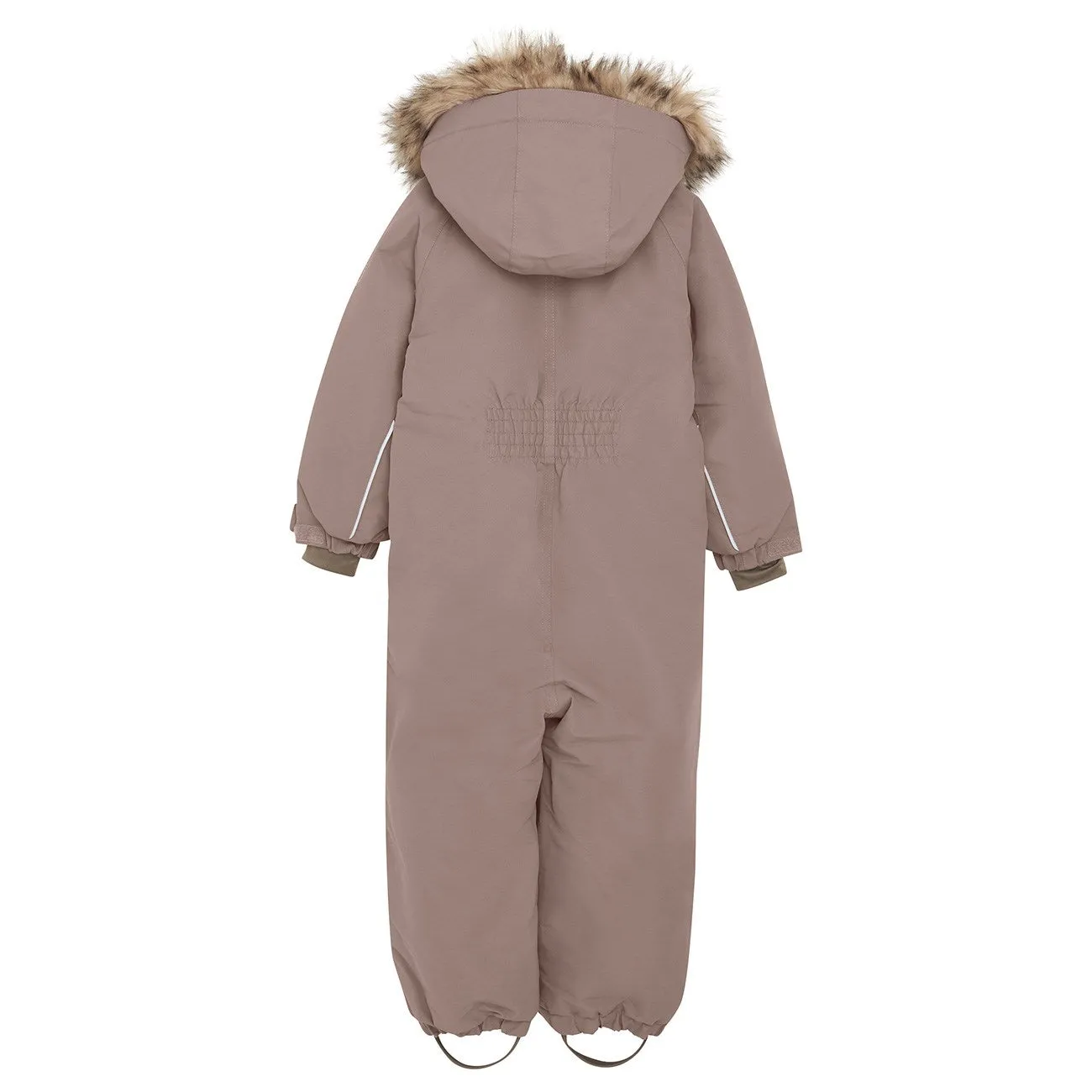 Baby-Shower Elegant long-sleeve blouse En Fant Pine Bark Snowsuit m. Fake fur