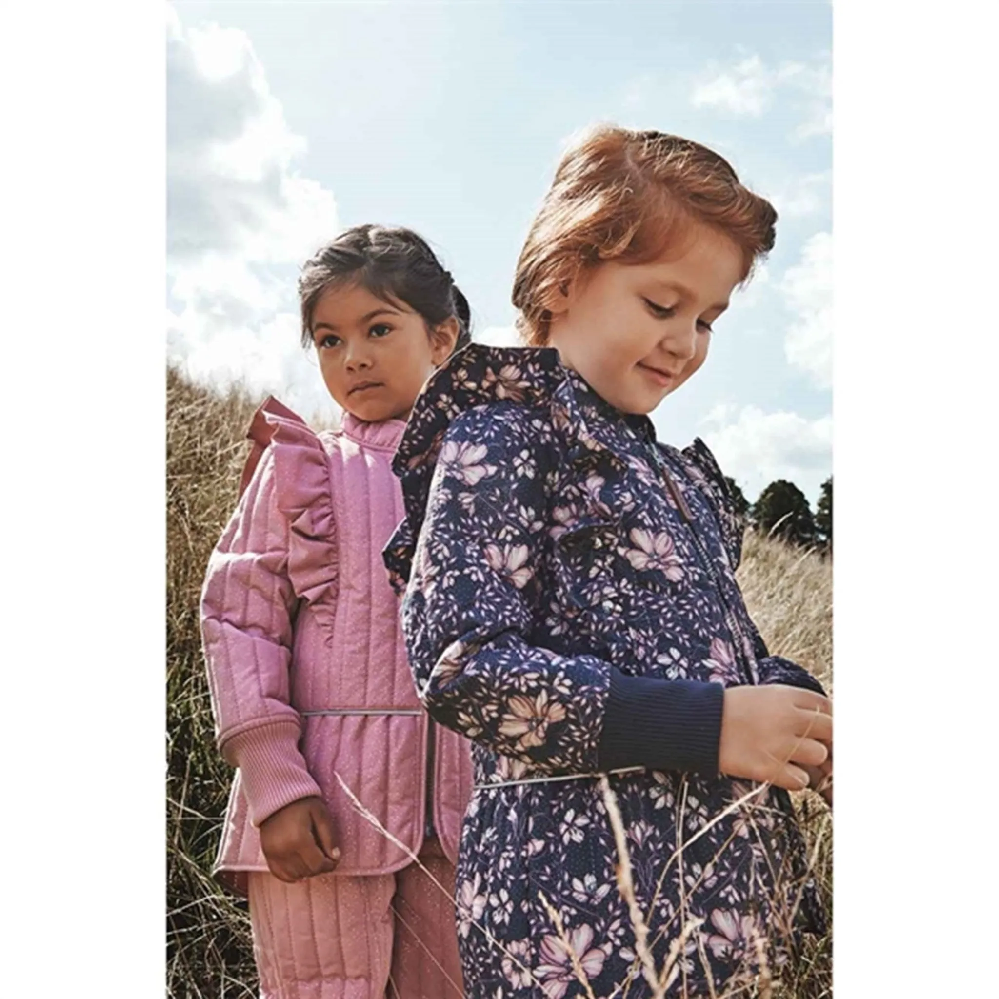 En Fant Thermal Set Lilas m. Guld Glitter Magnetic-Closure