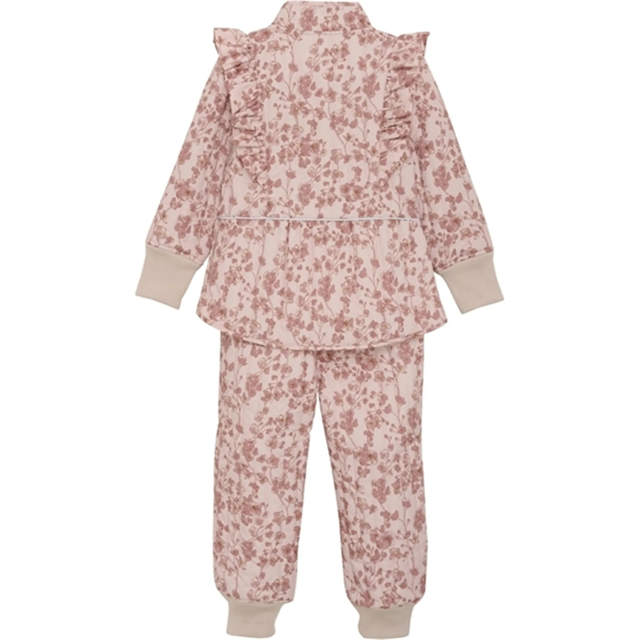 En Fant Thermal Set Peach Whip Geometric-pattern Layering-Piece