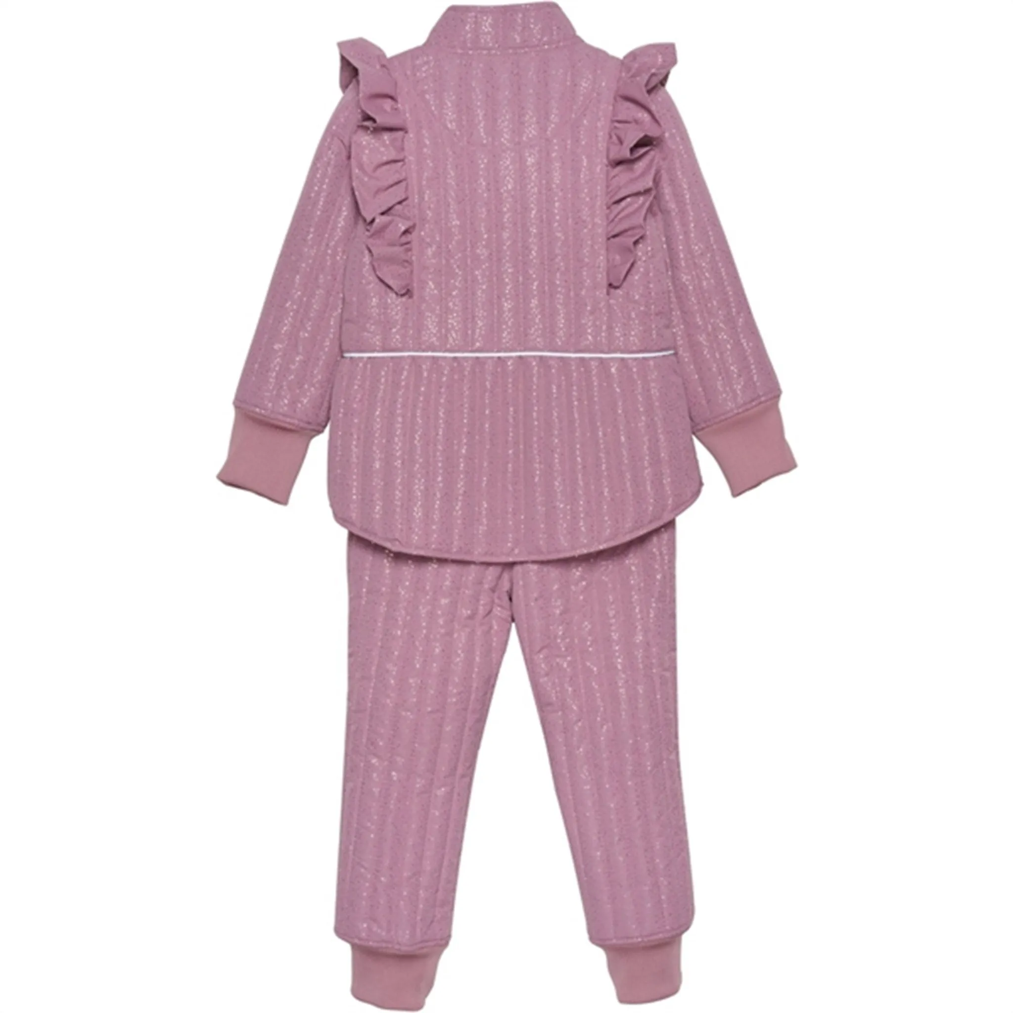 En Fant Thermo Set Glitter Mesa Rose Fold-Over-Detail Wrinkle-Resistant