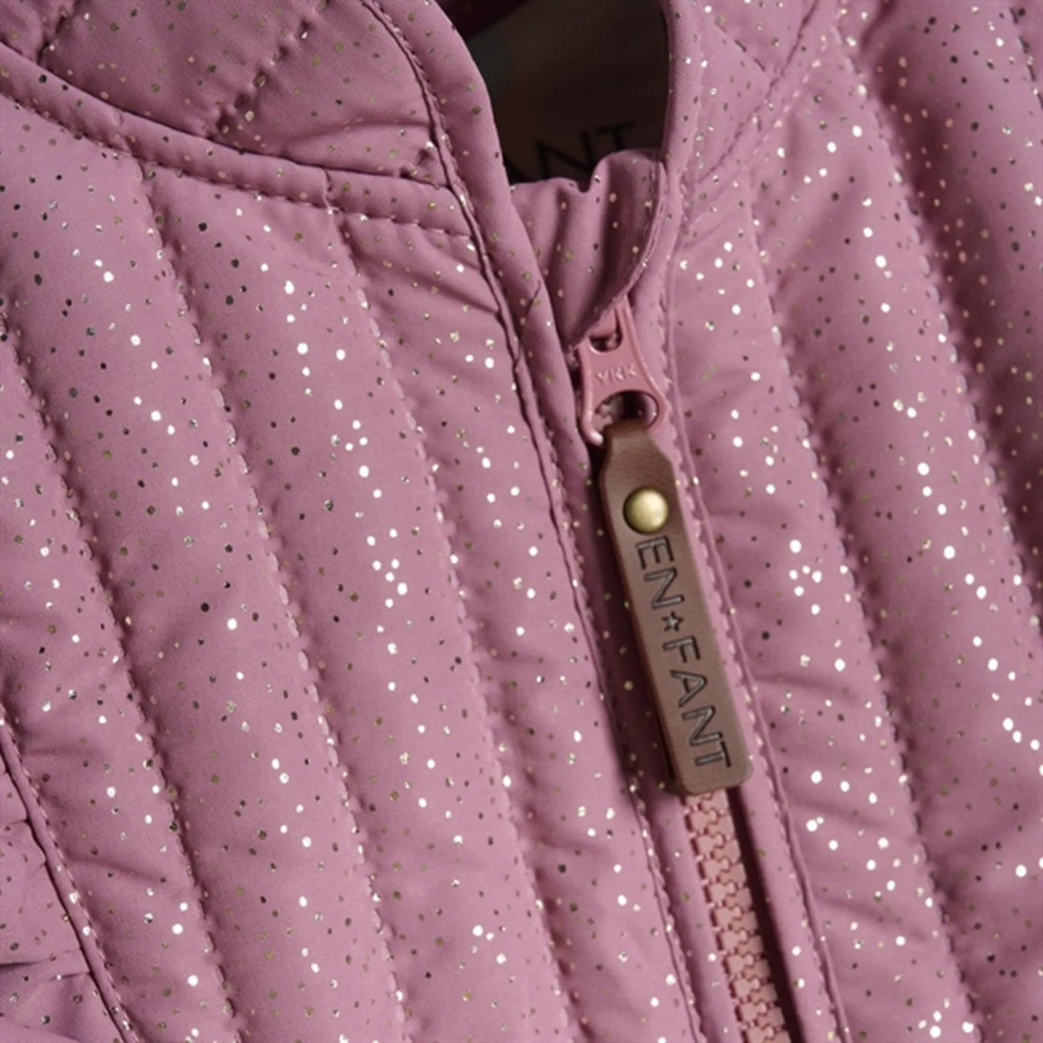 En Fant Thermo Set Glitter Mesa Rose Dropped-Waist Cotton-Blend