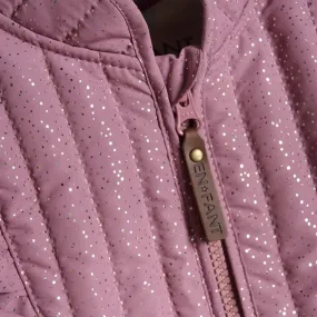 En Fant Thermo Set Glitter Mesa Rose Dropped-Waist Cotton-Blend