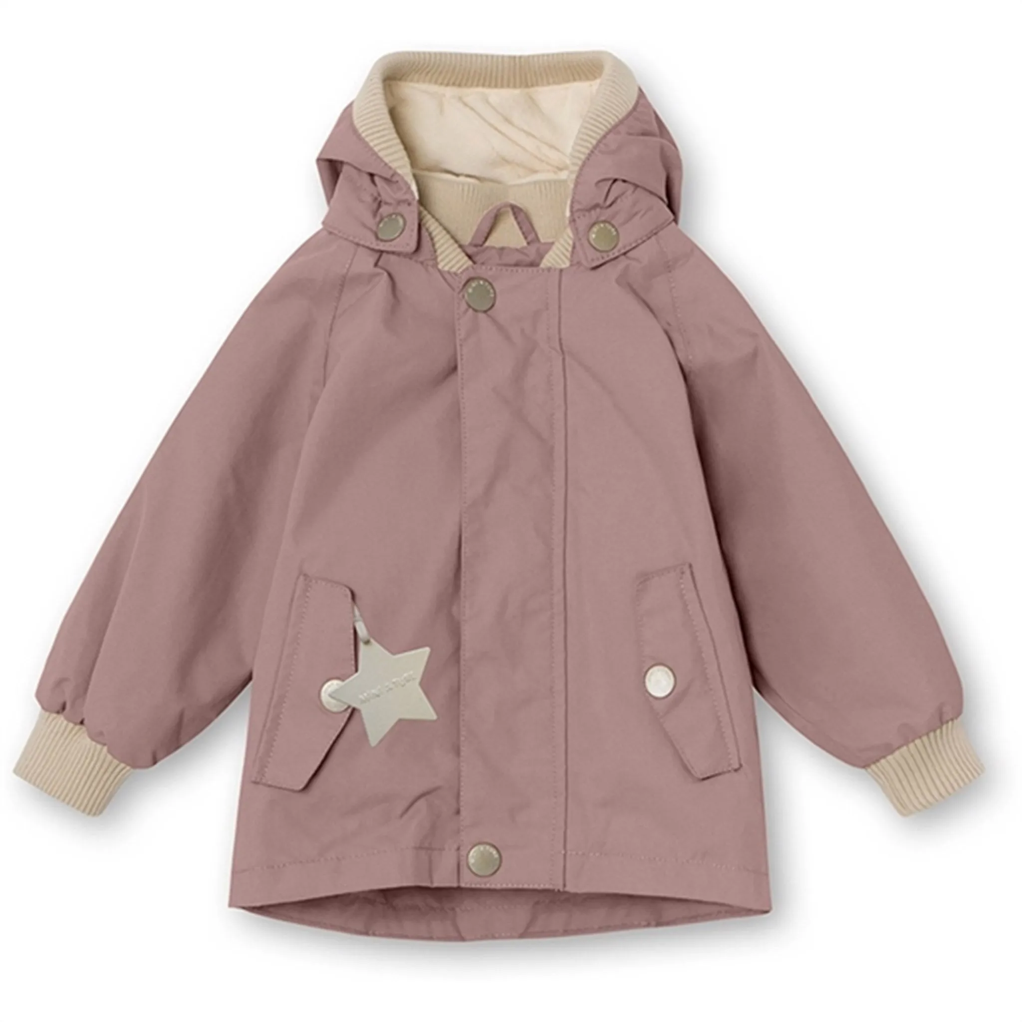 MINI A TURE Wally Spring Jacket w/Fleece Lining Pale Woodrose Durable Material Wind Lock