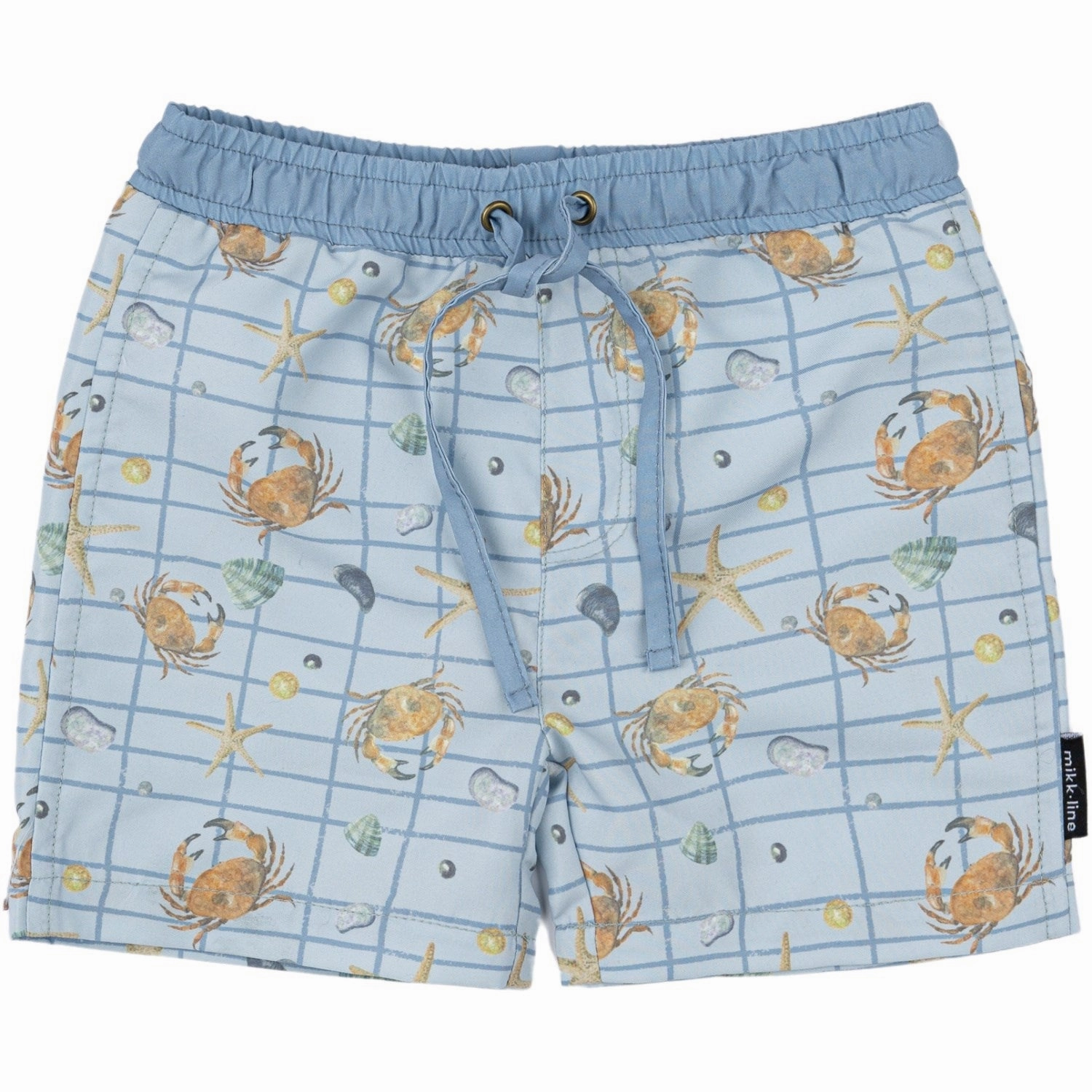 Mikk-Line Faded Denim Swim Shorts Coastal Fun