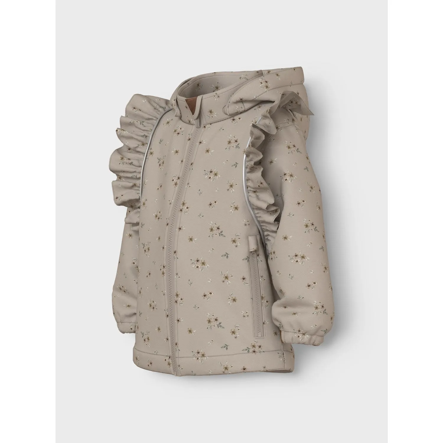 Rugged Layering Dry clean only Name It Pure Cashmere Bouquet Nmfalfa08 Softshell Jacket Frill Aop Fo