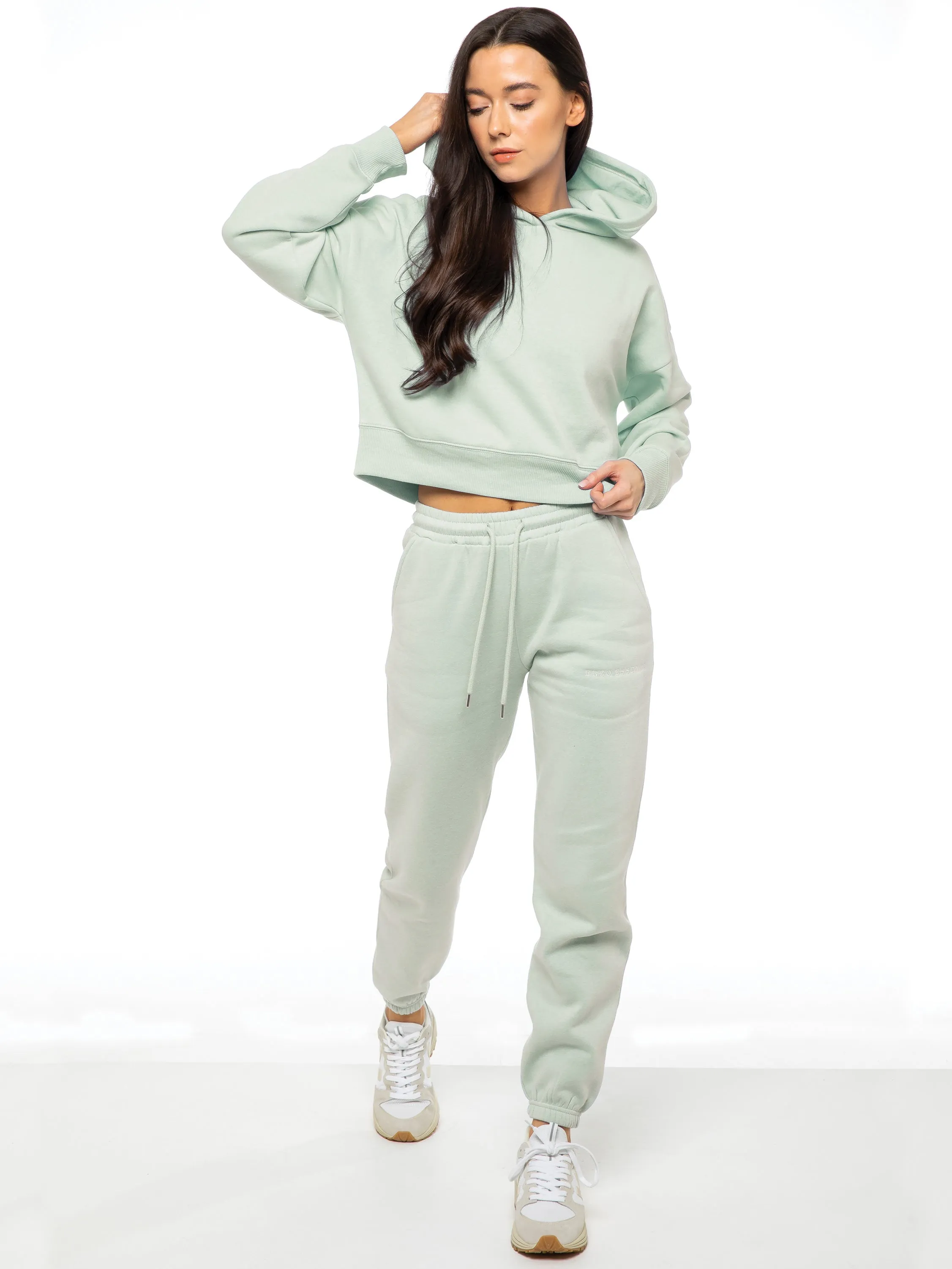 Enzo | Womens Cropped Hoodie Tracksuit Hypoallergenic Inner Layer enjoyment
