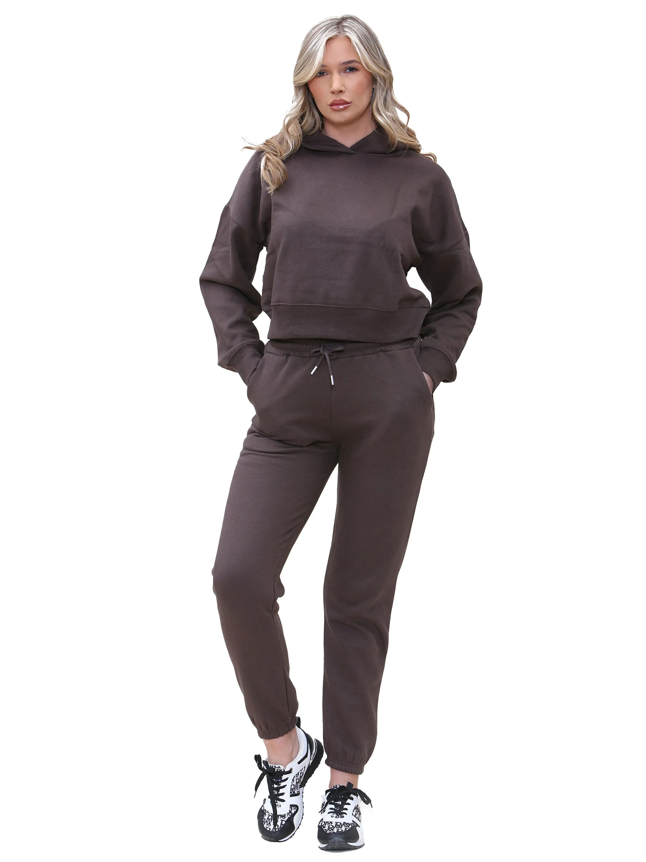 Enzo | Womens Cropped Hoodie Tracksuit Functional Gear Training Apparel