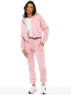 Action-Ready Gear Enzo | Womens Cropped Zip Hoodie Tracksuit