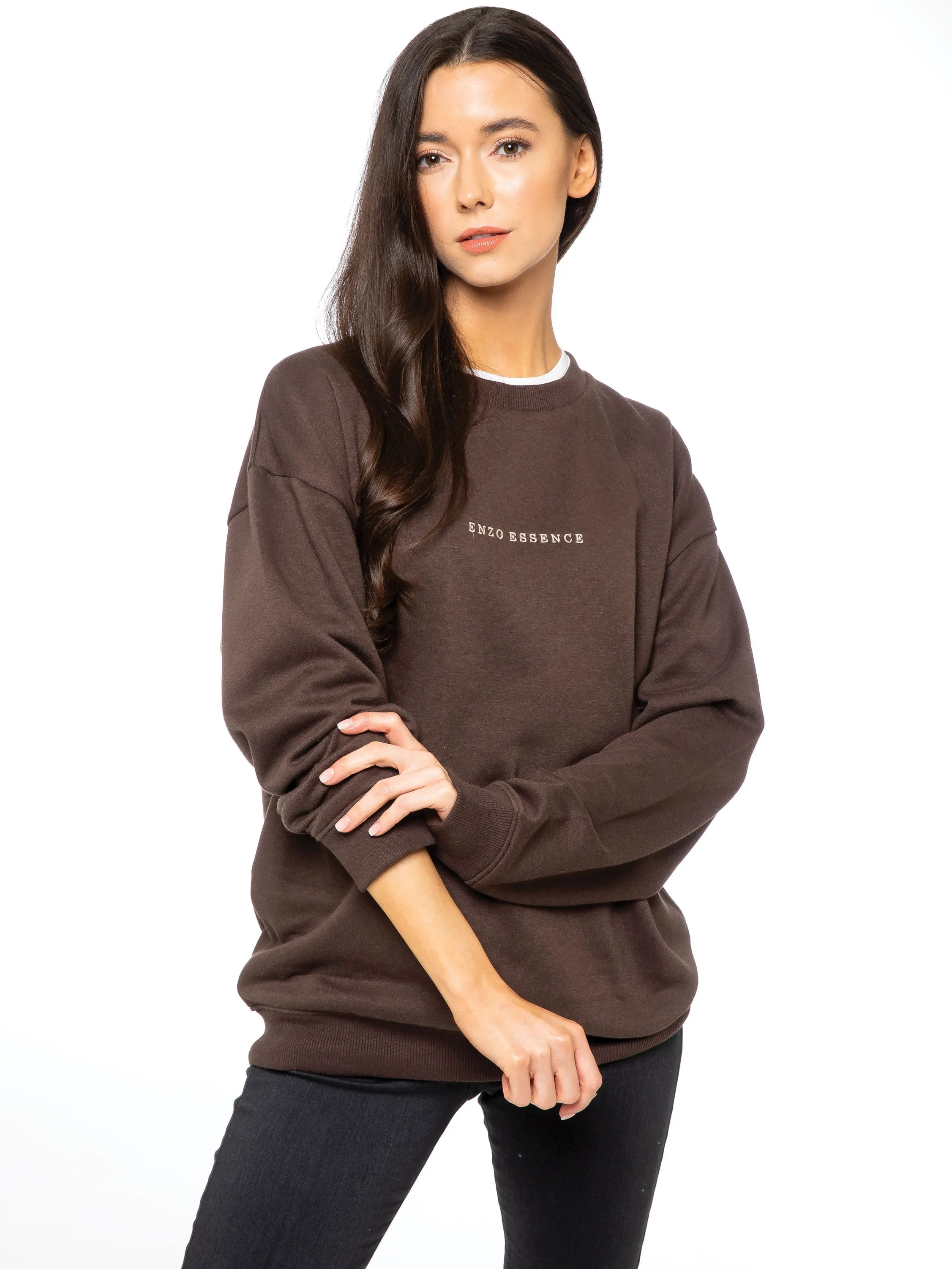 Enzo | Womens Oversized Sweatshirt season venue Running wear
