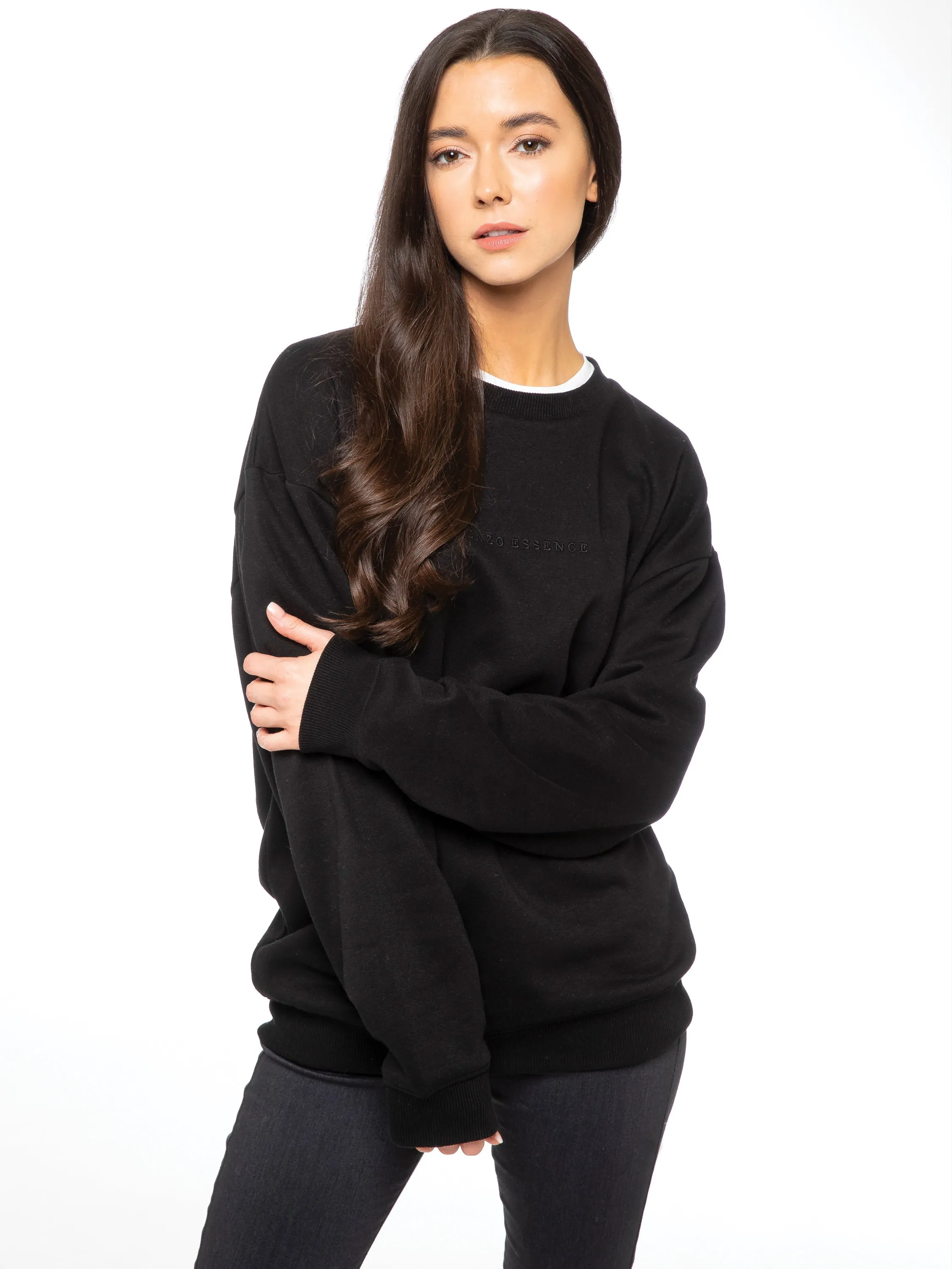 Enzo | Womens Oversized Sweatshirt Durable Gear FadeResistant Color