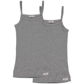 Rank Reflective accents MarMar Modal Underwear Sleeveless 2-Pack (grey melange)