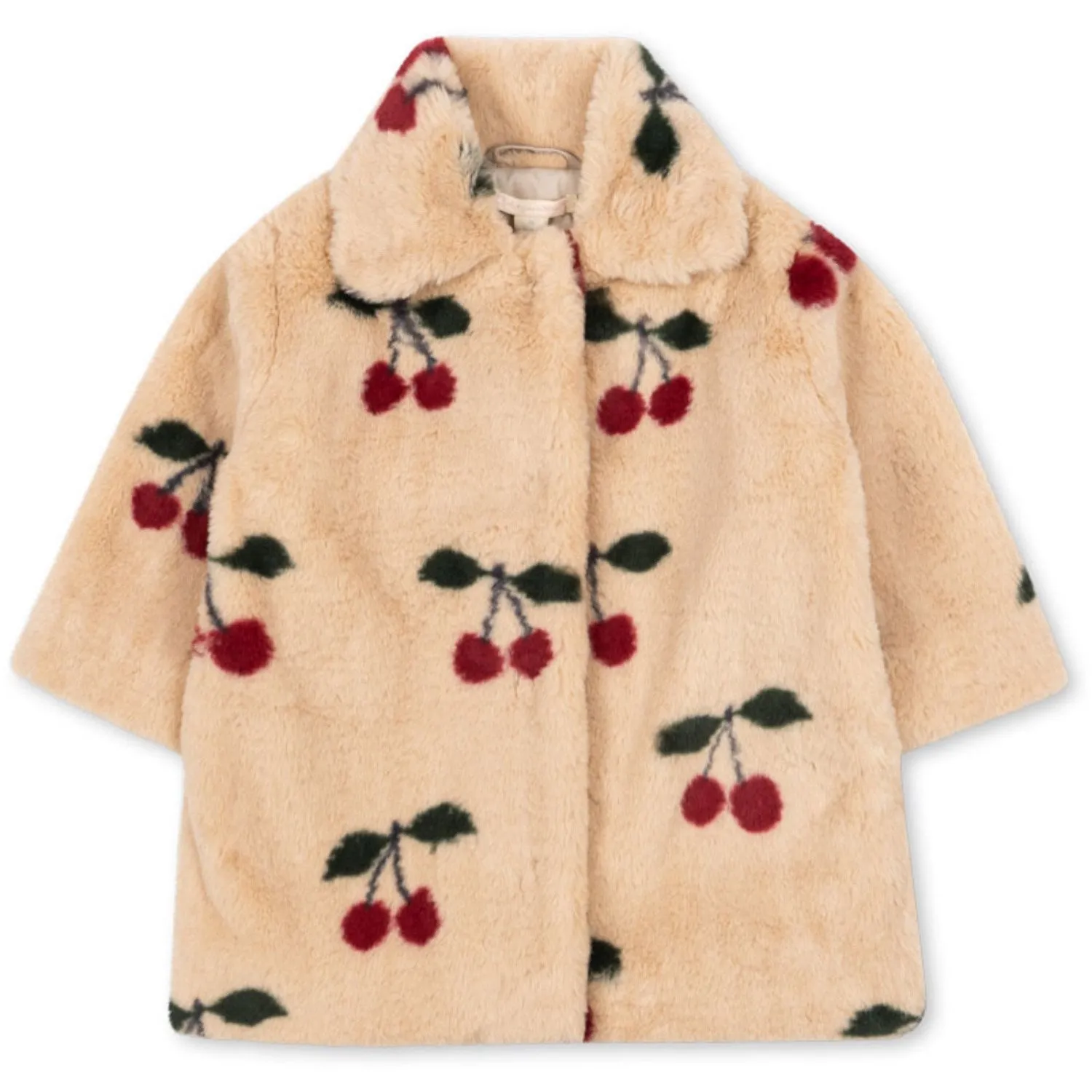 Konges Sl?jd Ma Grande Cerise Fuzzie Coat Grs Articulated Elbows